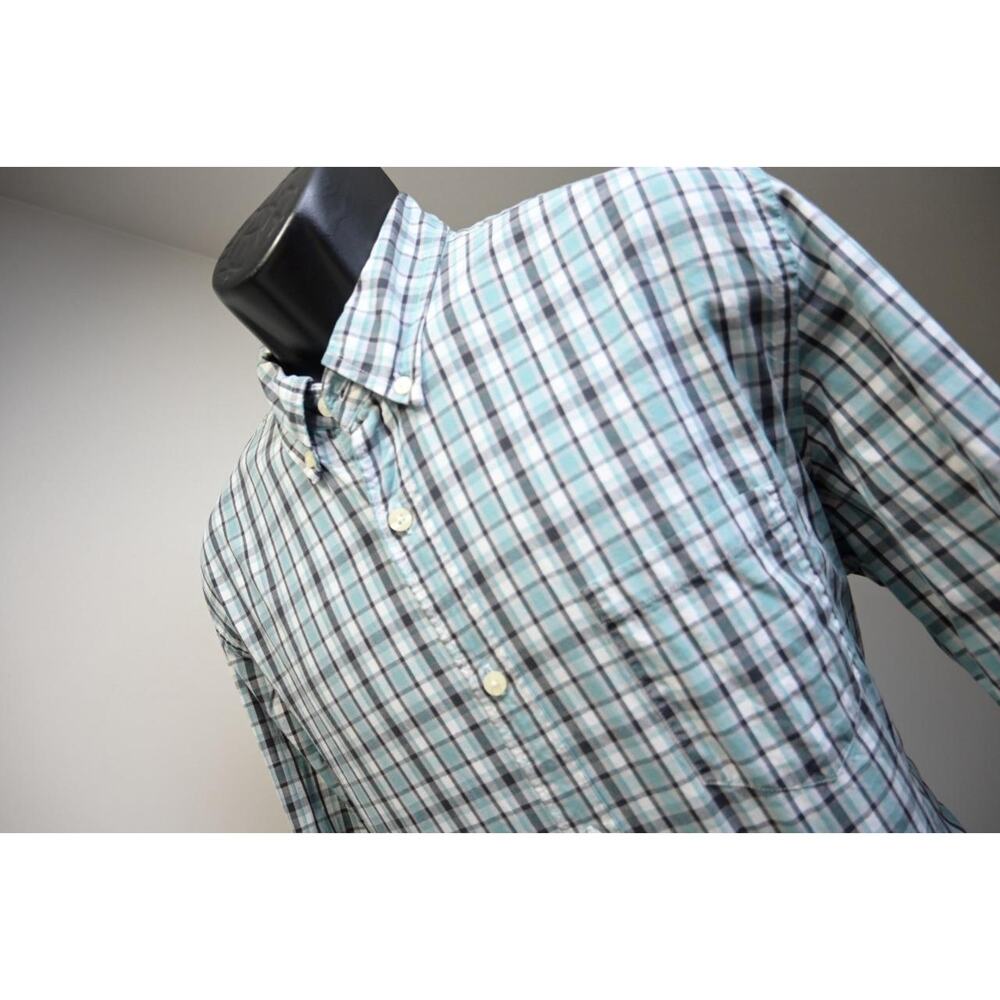 J Crew Dress Shirt Plaid Tailored Fit Long Sleeve Button Up Casual Mens Large